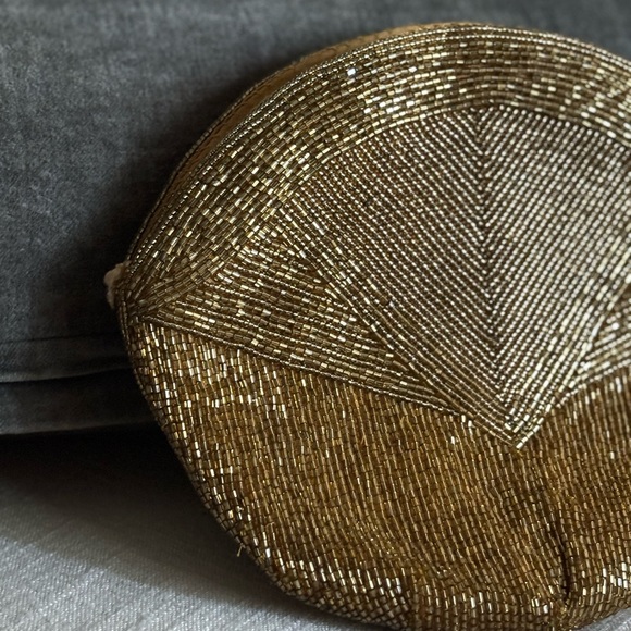 Vintage Warren Reed gold beaded clutch - Picture 9 of 9